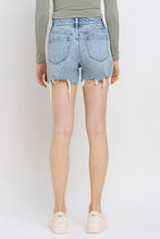 High Rise Raw Hem Shorts