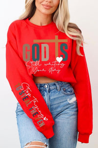 God Writing Your Story Graphic Fleece Sweatshirts