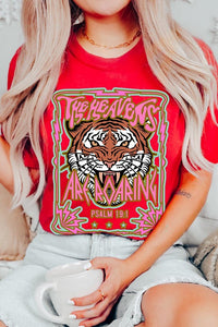 Heavens Roaring Tiger Psalm 19:1 Graphic T Shirts