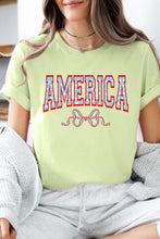 America Ribbon Graphic T Shirts