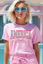 America Ribbon Graphic T Shirts