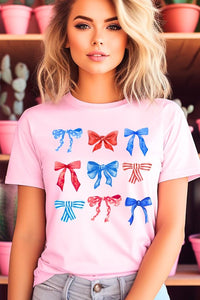 Coquette 4th Of July America Graphic T Shirts