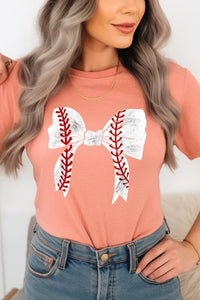 Coquette Bow Baseball Graphic T Shirts