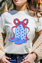 Coquette Cowgirl Boots 4th Of July Graphic T Shirt