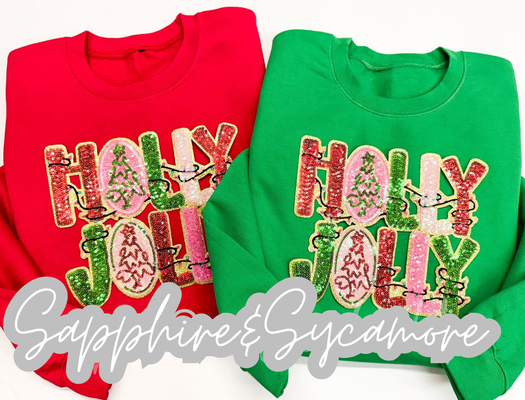 Holly Jolly Sequin Sweatshirt