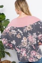 FLORALTERRY MIXED CASUAL BOXY TOP